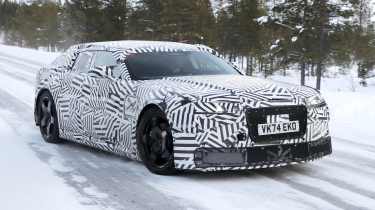 Jaguar Type 00 spy shot front quarter