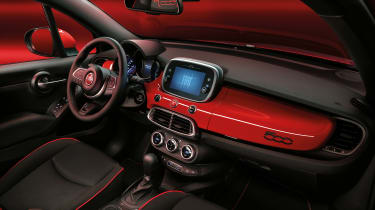 Fiat 500 RED interior