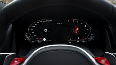 BMW M8 Competition convertible - digital dial cluster 