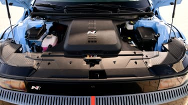 Hyundai Ioniq 5 N Carbuyer drive under bonnet