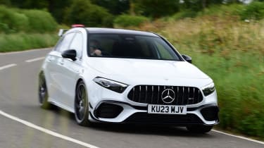 Mercedes-AMG A 45 S front cornering