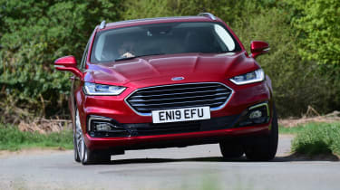 Ford Mondeo hybrid cornering action