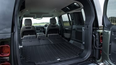 Land Rover Defender 110 - bootspace with all seats folded down 