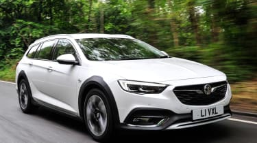 The Vauxhall Insignia Country Tourer is an estate that’s been given an SUV-like makeover, with plastic body cladding and high