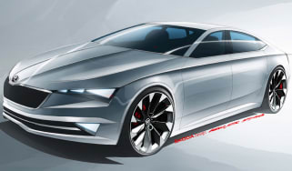 Skoda Vision C sketch front quarter