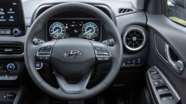 Hyundai Kona SUV steering wheel