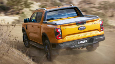 2022 Ford Ranger driving - rear