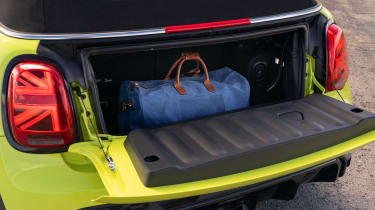 2021 MINI Convertible boot with luggage