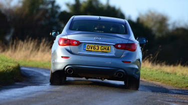 Firm suspension also means the Infiniti Q50 is sharp to drive, although steer-by-wire takes away some driving feel