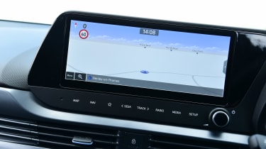 Hyundai i20 N hatchback infotainment display