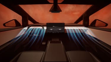 Tesla Cybertruck dashboard view