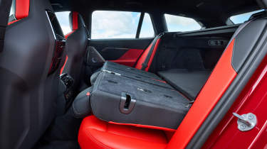 BMW M5 Touring rear seats folded