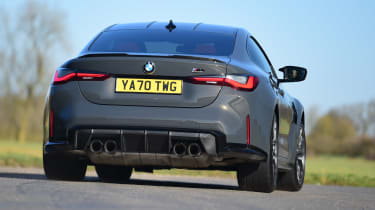 BMW M4 Coupe rear cornering