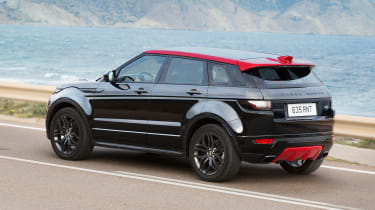 The Evoque &#039;Ember&#039; also gets a black grille, badges and exhaust finishers