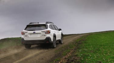 Subaru Outback estate rear mud track