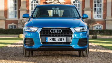 The facelifted Q3 features Audi&#039;s &#039;Singleframe&#039; grille, which is being rolled out across the range