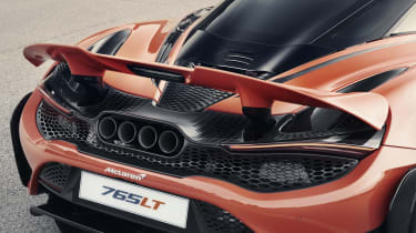McLaren 765LT - rear spoiler raised