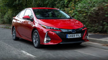 Toyota Prius Plug-in Hybrid hatchback front 3/4 tracking