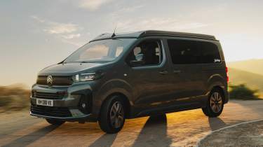 Citroen Holidays driving front quarter