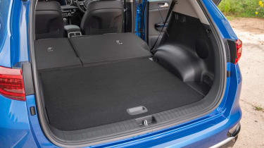 Kia Sportage SUV boot seats folded