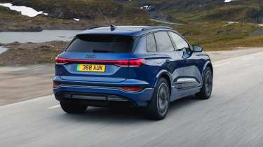 Audi Q6 e-tron rear 3/4 tracking