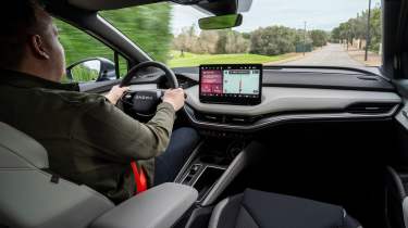 Skoda Elroq interior driving