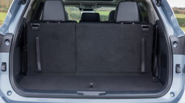 Toyota Highlander SUV boot with seven seats
