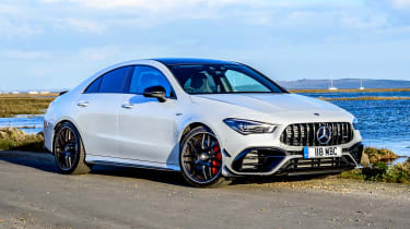 Mercedes-AMG CLA 45 saloon front 3/4 static