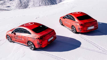 Mercedes CLA prototype rear above
