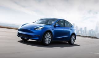 Tesla Model Y driving