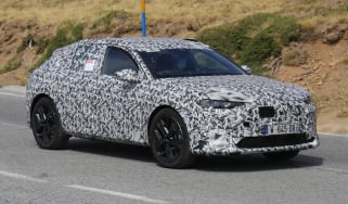 Spy shot of secretly tested future car