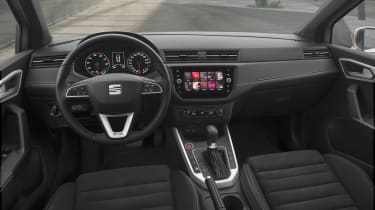 The Arona&#039;s dashboard is neatly designed and well equipped, but rather lacking in style and flair