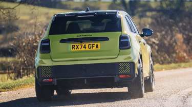 Abarth 600e UK rear driving