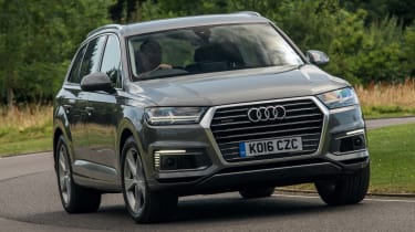 The Audi Q7 e-tron is a plug-in hybrid SUV that goes up against similar rivals from BMW and Volvo