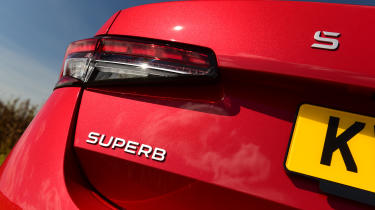 Skoda Superb boot badge