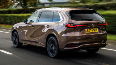 Mazda CX-80 rear quarter cruising