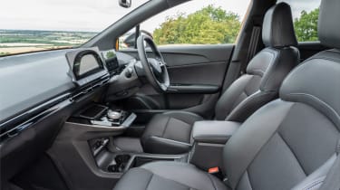 MG4 hatchback UK front seats