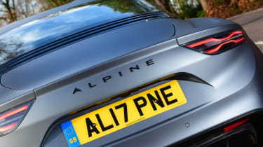 Alpine A110S rear end