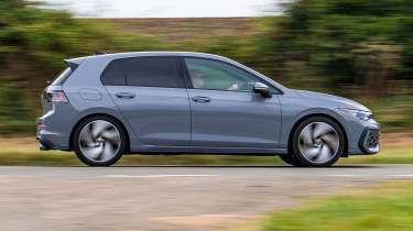 Volkswagen Golf GTI side profile driving