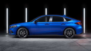 2022 Honda Civic in blue - side 