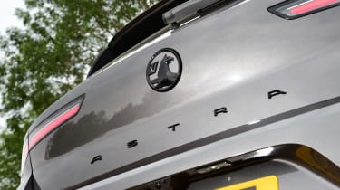 Vauxhall Astra hatchback boot badge