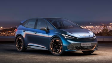 2021 Cupra el-Born - front 3/4 view