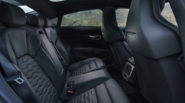 Audi e-tron GT saloon rear seats