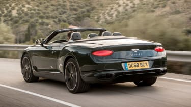 Bentley Continental GT Convertible rear tracking