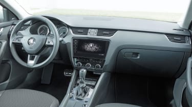 The Scout is available with the upgraded infotainment screen offered throughout the Octavia range, but sat nav is £1,000