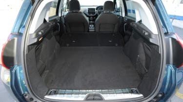 Folding the rear seatbacks does free up useful space for bulky items