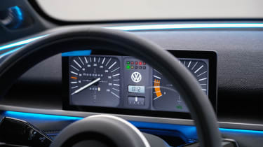Volkswagen ID.2all concept show car retro instruments