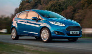 Ford Fiesta EcoBoost supermini 2013 front quarter tracking