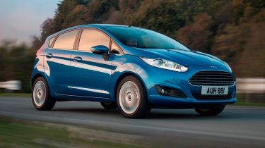 Ford Fiesta EcoBoost supermini 2013 front quarter tracking