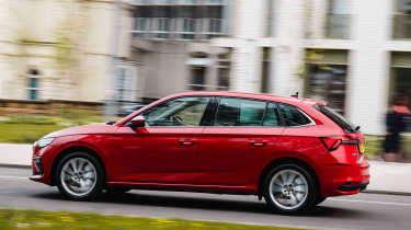 Skoda Scala UK side profile